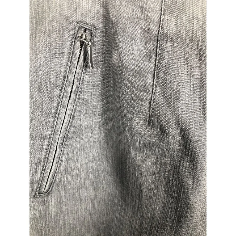 Jacky Vanilia Becky Woman's Gray Denim Trouser Pants Size 14 With Zip - Picture 10 of 16